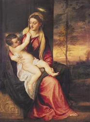 Vergine con Bambino al tramonto, 1560